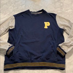 Play Cloths Navy & Yellow Sweatshirt with Pockets